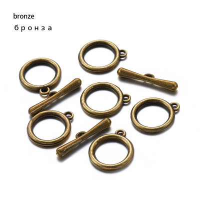 10/20 комплекта/лот злато/розово злато OT превключващи закопчалки Конектори за Направи си сам гривна Колие Изработка на бижута Консумативи за намиране Аксесоари