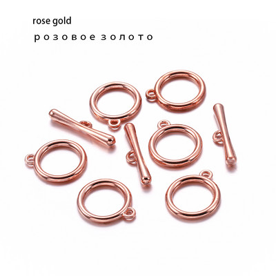 10/20 комплекта/лот злато/розово злато OT превключващи закопчалки Конектори за Направи си сам гривна Колие Изработка на бижута Консумативи за намиране Аксесоари