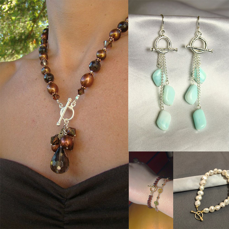 10/20 комплекта/лот злато/розово злато OT превключващи закопчалки Конектори за Направи си сам гривна Колие Изработка на бижута Консумативи за намиране Аксесоари