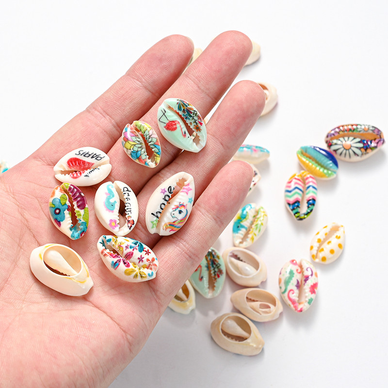 10/20/40 komada obojenih prirodnih morskih školjki školjke perle za pješčanu plažu Izrada nakita DIY Ogrlica Narukvica Dodaci