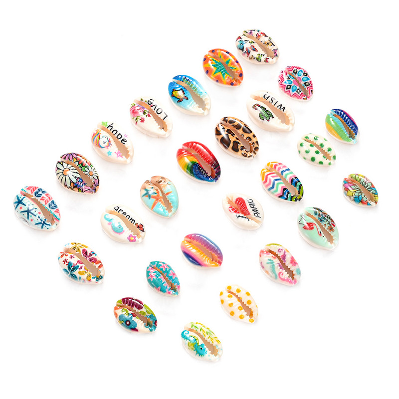 10/20/40 komada obojenih prirodnih morskih školjki školjke perle za pješčanu plažu Izrada nakita DIY Ogrlica Narukvica Dodaci