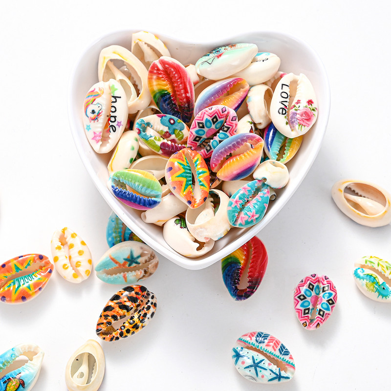 10/20/40 komada obojenih prirodnih morskih školjki školjke perle za pješčanu plažu Izrada nakita DIY Ogrlica Narukvica Dodaci