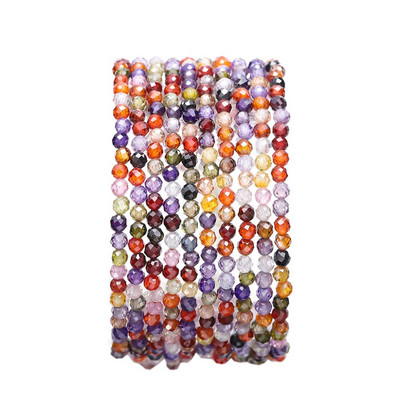 Mărgele mici de piatră naturală Turmalină 2/3/4mm Cuarț Ametist Agate Mărgele fațetate de cristal pentru realizarea de bijuterii Brățară DIY