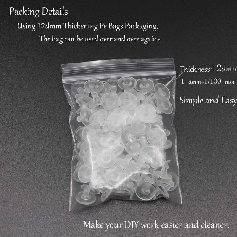 100 kom/lot Naušnice Gumena poleđina naušnica Silikonski okrugli čepić za uši Blokirane kapice Naušnice Pozadinski čepovi Pribor za nakit Uradi sam uho