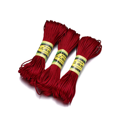 20 metri/lot 1,5 mm șnur din nailon poliester șir pentru bricolaj mărgele îmbrăcăminte meșteșuguri brățară colier accesorii pentru fabricarea de bijuterii