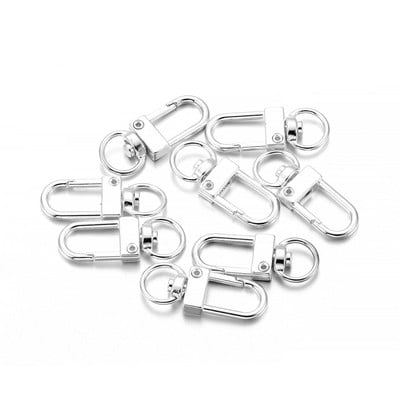 10 kom/lot 12*33 mm zlatna ploča, rotirajuća kopča za pse, kopča za torbu od legure cinka, kuka, kopča, privjesak za ključeve, konektori za DIY pribor za izradu nakita