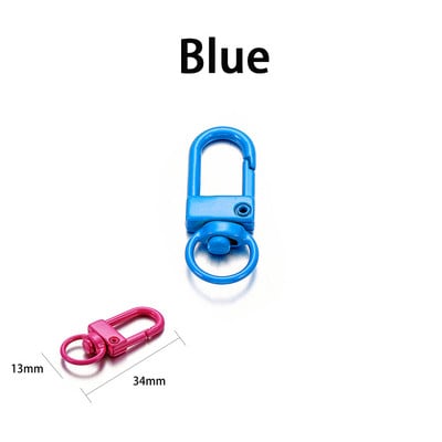 10 kom/lot 12*33 mm zlatna ploča, rotirajuća kopča za pse, kopča za torbu od legure cinka, kuka, kopča, privjesak za ključeve, konektori za DIY pribor za izradu nakita