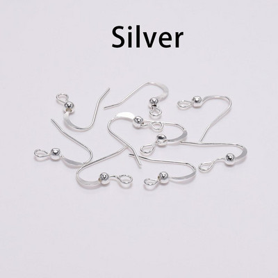 100Pcs 19*18mm Σκουλαρίκι Εξαρτήματα Γάντζοι Twist Gold Bronze Ear Hook κουμπώματα Σύρματα σκουλαρικιών Ευρήματα για DIY Jewelry Making