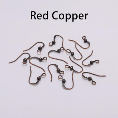 100Pcs 19*18mm Σκουλαρίκι Εξαρτήματα Γάντζοι Twist Gold Bronze Ear Hook κουμπώματα Σύρματα σκουλαρικιών Ευρήματα για DIY Jewelry Making