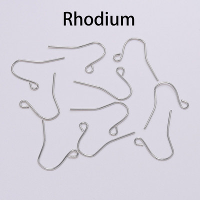 100Pcs 19*18mm Σκουλαρίκι Εξαρτήματα Γάντζοι Twist Gold Bronze Ear Hook κουμπώματα Σύρματα σκουλαρικιών Ευρήματα για DIY Jewelry Making