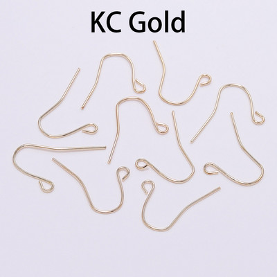 100Pcs 19*18mm Σκουλαρίκι Εξαρτήματα Γάντζοι Twist Gold Bronze Ear Hook κουμπώματα Σύρματα σκουλαρικιών Ευρήματα για DIY Jewelry Making