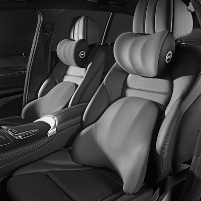 Μαξιλάρι προσκέφαλου λαιμού αυτοκινήτου Αξεσουάρ αυτοκινήτου Μαξιλάρι αυτοκινήτου καθίσματος Στήριγμα κεφαλιού Αναπνεύσιμος αφρός μνήμης Slow Rebound Guard Lumbar Universal