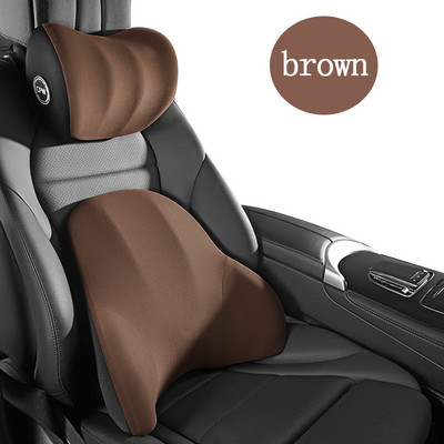 Μαξιλάρι προσκέφαλου λαιμού αυτοκινήτου Αξεσουάρ αυτοκινήτου Μαξιλάρι αυτοκινήτου καθίσματος Στήριγμα κεφαλιού Αναπνεύσιμος αφρός μνήμης Slow Rebound Guard Lumbar Universal