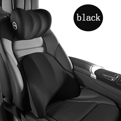 Μαξιλάρι προσκέφαλου λαιμού αυτοκινήτου Αξεσουάρ αυτοκινήτου Μαξιλάρι αυτοκινήτου καθίσματος Στήριγμα κεφαλιού Αναπνεύσιμος αφρός μνήμης Slow Rebound Guard Lumbar Universal