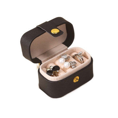 Φορητή Μικρή Οργάνωση Κοσμημάτων Εμφάνιση Ταξιδιού Απλή μίνι θήκη δώρου Δερμάτινο σκουλαρίκι κολιέ Δαχτυλίδι θήκη Κουτί συσκευασίας