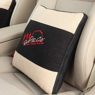 Universal Μαξιλάρι για προσκέφαλο λαιμού αυτοκινήτου Πάπλωμα μαξιλαριού διπλής χρήσης Υποστήριξη κεφαλής καθίσματος αυτοκινήτου Προστατευτικό λαιμού Αυτοκινήτων Πτυσσόμενο πάπλωμα καθίσματος