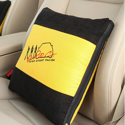 Universal Μαξιλάρι για προσκέφαλο λαιμού αυτοκινήτου Πάπλωμα μαξιλαριού διπλής χρήσης Υποστήριξη κεφαλής καθίσματος αυτοκινήτου Προστατευτικό λαιμού Αυτοκινήτων Πτυσσόμενο πάπλωμα καθίσματος