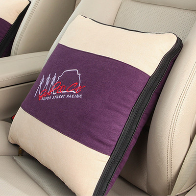 Universal Μαξιλάρι για προσκέφαλο λαιμού αυτοκινήτου Πάπλωμα μαξιλαριού διπλής χρήσης Υποστήριξη κεφαλής καθίσματος αυτοκινήτου Προστατευτικό λαιμού Αυτοκινήτων Πτυσσόμενο πάπλωμα καθίσματος