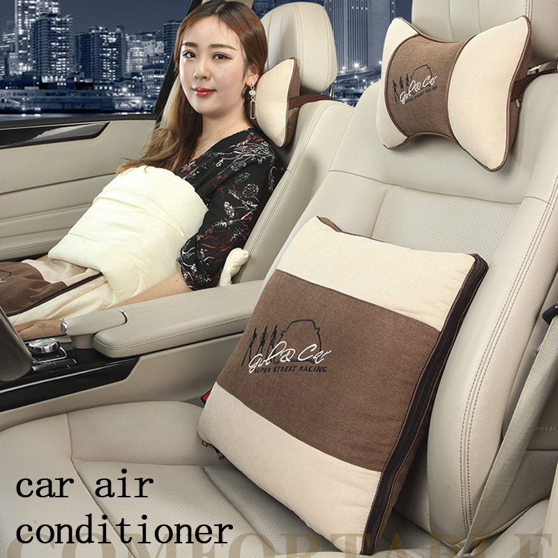 Universal Μαξιλάρι για προσκέφαλο λαιμού αυτοκινήτου Πάπλωμα μαξιλαριού διπλής χρήσης Υποστήριξη κεφαλής καθίσματος αυτοκινήτου Προστατευτικό λαιμού Αυτοκινήτων Πτυσσόμενο πάπλωμα καθίσματος