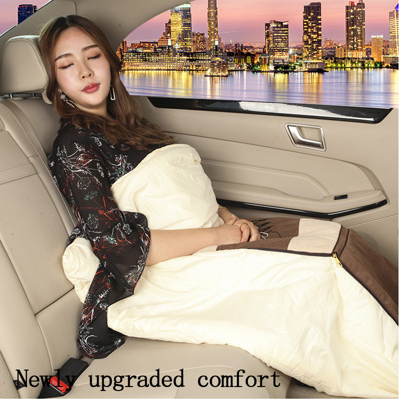 Universal Μαξιλάρι για προσκέφαλο λαιμού αυτοκινήτου Πάπλωμα μαξιλαριού διπλής χρήσης Υποστήριξη κεφαλής καθίσματος αυτοκινήτου Προστατευτικό λαιμού Αυτοκινήτων Πτυσσόμενο πάπλωμα καθίσματος