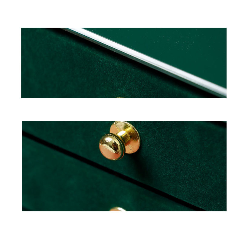 Νέο βελούδινο κουτί αποθήκευσης κοσμημάτων τριών στρωμάτων Ακρυλικά οργανωτικά σκουλαρίκια δαχτυλίδια Κολιέ Μεγάλος χώρος Θήκη για κοσμήματα Γυναικεία