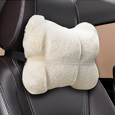 Υποστήριξη οσφυϊκής κεφαλής αυτοκινήτου Υποστήριξη μαξιλαριού λαιμού Μαλακά μαξιλάρια αυχένα Μαξιλάρι αυτοκινήτου Στήριγμα πλάτης οσφυϊκού μαξιλαριού αυτοκινήτου Χειμώνας Ζεστός