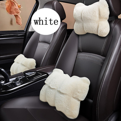 Υποστήριξη οσφυϊκής κεφαλής αυτοκινήτου Υποστήριξη μαξιλαριού λαιμού Μαλακά μαξιλάρια αυχένα Μαξιλάρι αυτοκινήτου Στήριγμα πλάτης οσφυϊκού μαξιλαριού αυτοκινήτου Χειμώνας Ζεστός