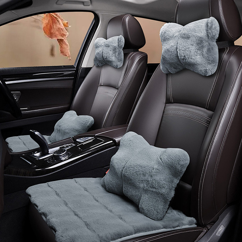 Υποστήριξη οσφυϊκής κεφαλής αυτοκινήτου Υποστήριξη μαξιλαριού λαιμού Μαλακά μαξιλάρια αυχένα Μαξιλάρι αυτοκινήτου Στήριγμα πλάτης οσφυϊκού μαξιλαριού αυτοκινήτου Χειμώνας Ζεστός