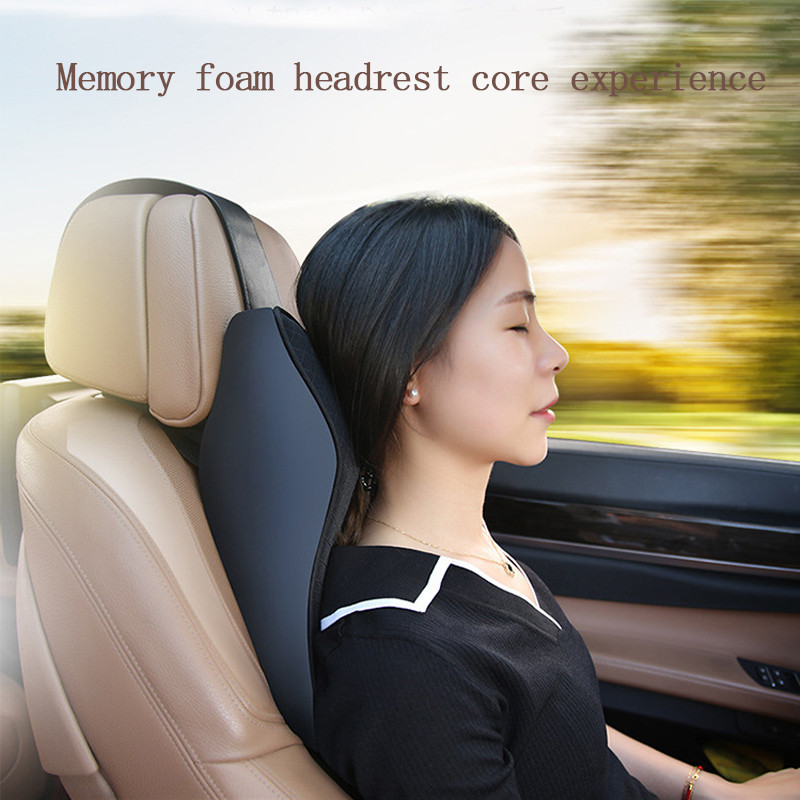 Μαξιλάρι για προσκέφαλο καθίσματος αυτοκινήτου 3D Memory αφρός μαξιλαριού βάση στήριξης λαιμού Καλύμματα κεφαλής στυλ αυτοκινήτου και ανακούφισης πόνου Ταξίδι Αναπνεύσιμο