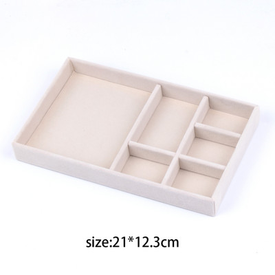Βελούδινη θήκη θήκης οργάνωσης κοσμημάτων Στοιβαζόμενη επίδειξη κοσμημάτων Δαχτυλίδι Σκουλαρίκι κολιέ Συρτάρι Θήκη αποθήκευσης Κουτιά κοσμημάτων