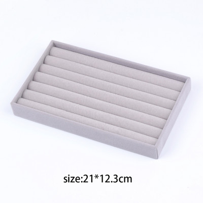 Βελούδινη θήκη θήκης οργάνωσης κοσμημάτων Στοιβαζόμενη επίδειξη κοσμημάτων Δαχτυλίδι Σκουλαρίκι κολιέ Συρτάρι Θήκη αποθήκευσης Κουτιά κοσμημάτων