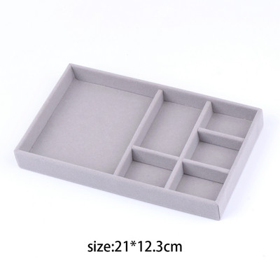Βελούδινη θήκη θήκης οργάνωσης κοσμημάτων Στοιβαζόμενη επίδειξη κοσμημάτων Δαχτυλίδι Σκουλαρίκι κολιέ Συρτάρι Θήκη αποθήκευσης Κουτιά κοσμημάτων