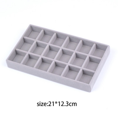 Βελούδινη θήκη θήκης οργάνωσης κοσμημάτων Στοιβαζόμενη επίδειξη κοσμημάτων Δαχτυλίδι Σκουλαρίκι κολιέ Συρτάρι Θήκη αποθήκευσης Κουτιά κοσμημάτων