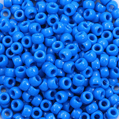 100 vnt. 6x9 mm didelės skylės plastikiniai akriliniai vienspalviai kibiro karoliukai vaikams, „pasidaryk pats“ apyrankės, karoliai, amatų papuošalų kūrimas