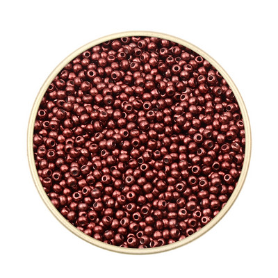 Περίπου 1000 τμχ 2mm Matellic Charm Τσεχικές γυάλινες χάντρες Σπόροι για κοσμήματα Βραχιόλι κολιέ κατασκευής DIY Αξεσουάρ Χονδρική