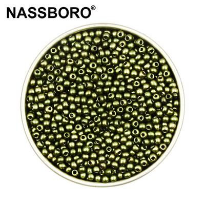 Περίπου 1000 τμχ 2mm Matellic Charm Τσεχικές γυάλινες χάντρες Σπόροι για κοσμήματα Βραχιόλι κολιέ κατασκευής DIY Αξεσουάρ Χονδρική