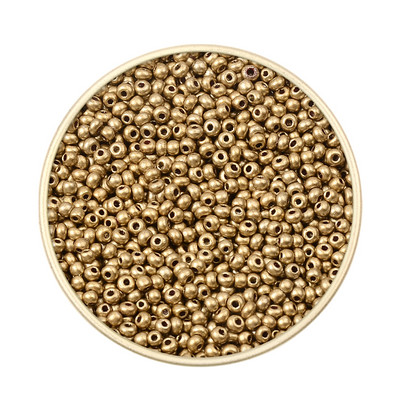 Περίπου 1000 τμχ 2mm Matellic Charm Τσεχικές γυάλινες χάντρες Σπόροι για κοσμήματα Βραχιόλι κολιέ κατασκευής DIY Αξεσουάρ Χονδρική