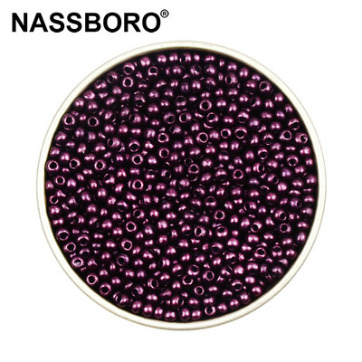 Περίπου 1000 τμχ 2mm Matellic Charm Τσεχικές γυάλινες χάντρες Σπόροι για κοσμήματα Βραχιόλι κολιέ κατασκευής DIY Αξεσουάρ Χονδρική