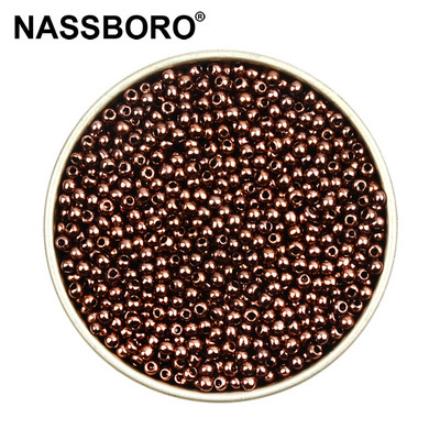 Περίπου 1000 τμχ 2mm Matellic Charm Τσεχικές γυάλινες χάντρες Σπόροι για κοσμήματα Βραχιόλι κολιέ κατασκευής DIY Αξεσουάρ Χονδρική