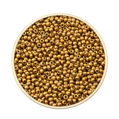 Περίπου 1000 τμχ 2mm Matellic Charm Τσεχικές γυάλινες χάντρες Σπόροι για κοσμήματα Βραχιόλι κολιέ κατασκευής DIY Αξεσουάρ Χονδρική