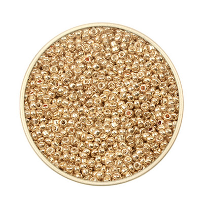 Περίπου 1000 τμχ 2mm Matellic Charm Τσεχικές γυάλινες χάντρες Σπόροι για κοσμήματα Βραχιόλι κολιέ κατασκευής DIY Αξεσουάρ Χονδρική