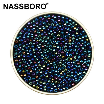 Περίπου 1000 τμχ 2mm Matellic Charm Τσεχικές γυάλινες χάντρες Σπόροι για κοσμήματα Βραχιόλι κολιέ κατασκευής DIY Αξεσουάρ Χονδρική