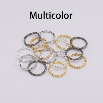 50-100 τμχ 8-20 χιλιοστά Round Jump Rings Twisted Open Split Rings Δαχτυλίδια jump Connector For Jewelry Makings Findings Supplies DIY