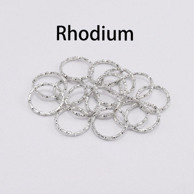 50-100 τμχ 8-20 χιλιοστά Round Jump Rings Twisted Open Split Rings Δαχτυλίδια jump Connector For Jewelry Makings Findings Supplies DIY