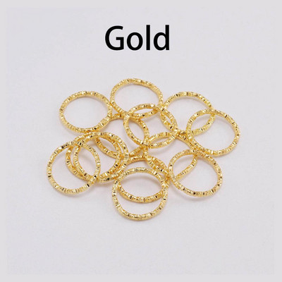 50-100 τμχ 8-20 χιλιοστά Round Jump Rings Twisted Open Split Rings Δαχτυλίδια jump Connector For Jewelry Makings Findings Supplies DIY