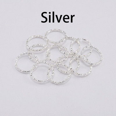 50-100 τμχ 8-20 χιλιοστά Round Jump Rings Twisted Open Split Rings Δαχτυλίδια jump Connector For Jewelry Makings Findings Supplies DIY