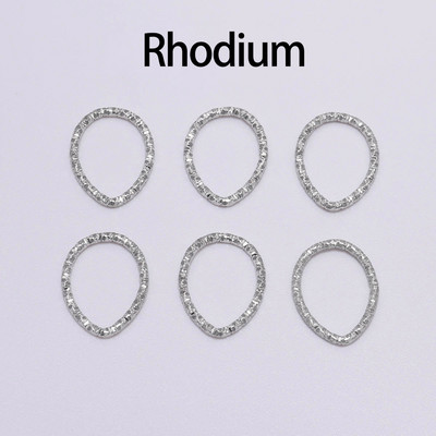 50-100 τμχ 8-20 χιλιοστά Round Jump Rings Twisted Open Split Rings Δαχτυλίδια jump Connector For Jewelry Makings Findings Supplies DIY