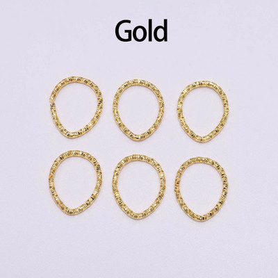 50-100 τμχ 8-20 χιλιοστά Round Jump Rings Twisted Open Split Rings Δαχτυλίδια jump Connector For Jewelry Makings Findings Supplies DIY