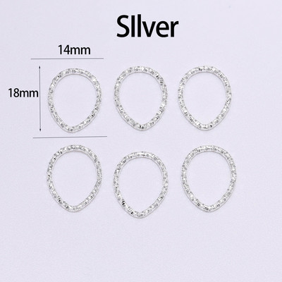 50-100 τμχ 8-20 χιλιοστά Round Jump Rings Twisted Open Split Rings Δαχτυλίδια jump Connector For Jewelry Makings Findings Supplies DIY