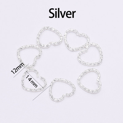 50-100 τμχ 8-20 χιλιοστά Round Jump Rings Twisted Open Split Rings Δαχτυλίδια jump Connector For Jewelry Makings Findings Supplies DIY